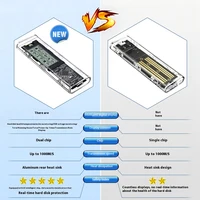 New M.2 NVME/NGFF SSD Case Dual Protocol External M.2 Adapter USB Intelligent Digital Health Detection USB 3.2 Hard Drive Case - Image 5