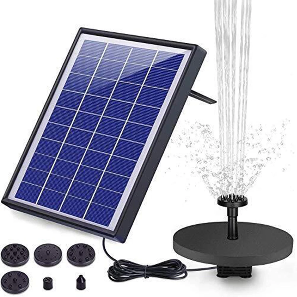 6.5W Small Solar Fountain Pump Power Panel Kit Solar Panel Water Pump For  Garden Pool Water Fountain Indoor Bird Bath Outdoor - AliExpress