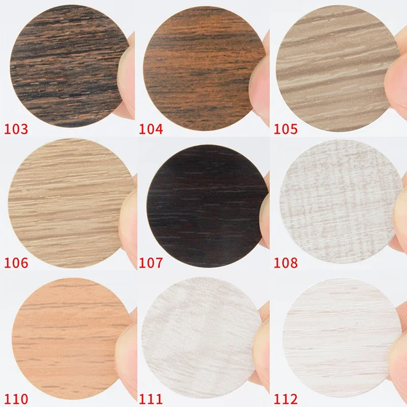 Furniture Stickers 54Pcs Wooden Self Adhesive Screw Cap Cover Hole Wood Craft Desk Cabinet Drawer Art Ornament