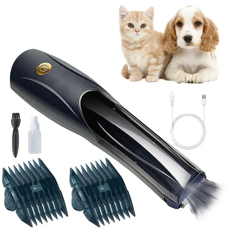 

1pcs Pet Hair Clipper With Suction Pet Grooming Kit With USB Rechargeable Low Noise Comfortable Electric Pet Shaver Clipper
