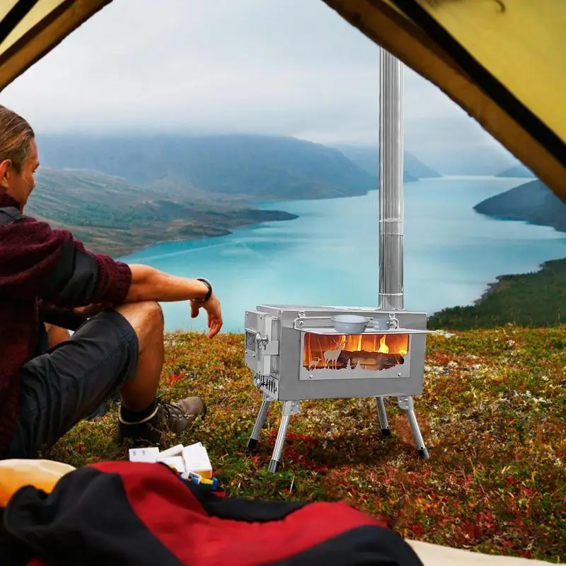 Poêle à Bois Camping Topteng – Multifonction Pour Tente Et Pique-nique