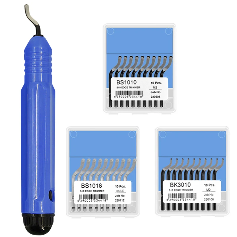 

Hand Deburring Tool Kit 30pcs Router Bit Rotary Deburr Blades Remover Plastic Metal Trimmer DIY Edge Cutter Tool Parts Hand Tool