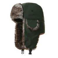 Thiened Leifeng Cap ex Waterproof Winter Hat for Cycling Outdoor Skiing Warm Ear Protection Cold Resistant Freeze Proof