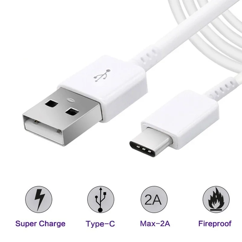For Samsung Fast Charge cable Original USB type-c Data Line quick charger for Galaxy S10 S9 8 Note9 Note8 A80 A70 A60 A50 A40 30