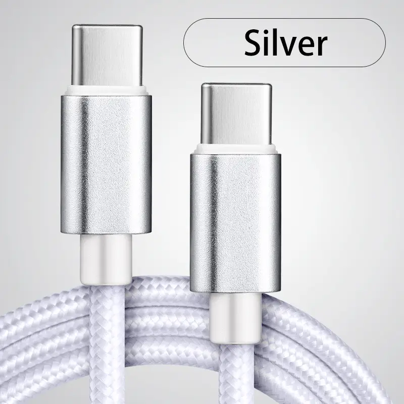 66W 5A Nylon 1m 2m 3m USB C To Type C Fast Charging Cable for Iphone 15 16 Pro Max Samsung S24 Xiaomi OPPO Charging Cable - Image 9