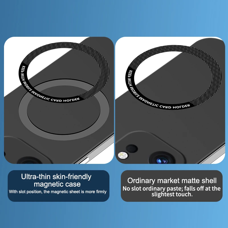 Ultra-Thin Frameless Magnetic Hard Case with Wireless Charging Compatibility