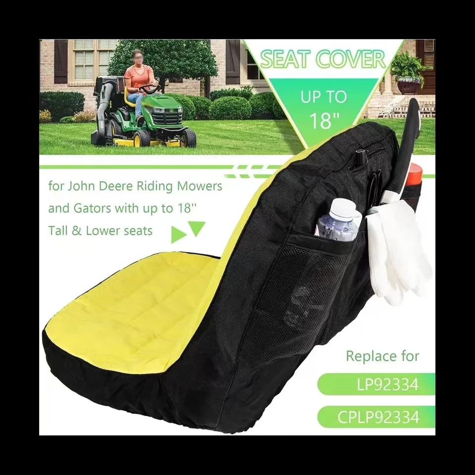 Lp92334 Comodo Aggiornamento Coprisedile Grande Tosaerba Sedile Imbottito Fino A 18 Pollici Parti Alte Per John Deere Mower & Gator