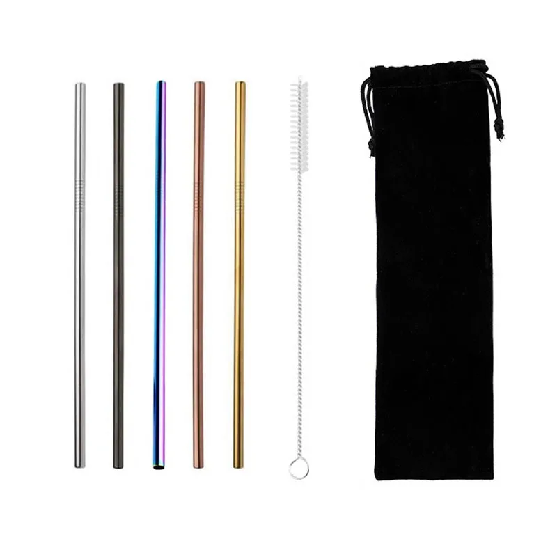 Stainless Steel Reusable Straws Smoothie  304 Stainless Steel Drinking  Accessory - Bar Accessories - Aliexpress