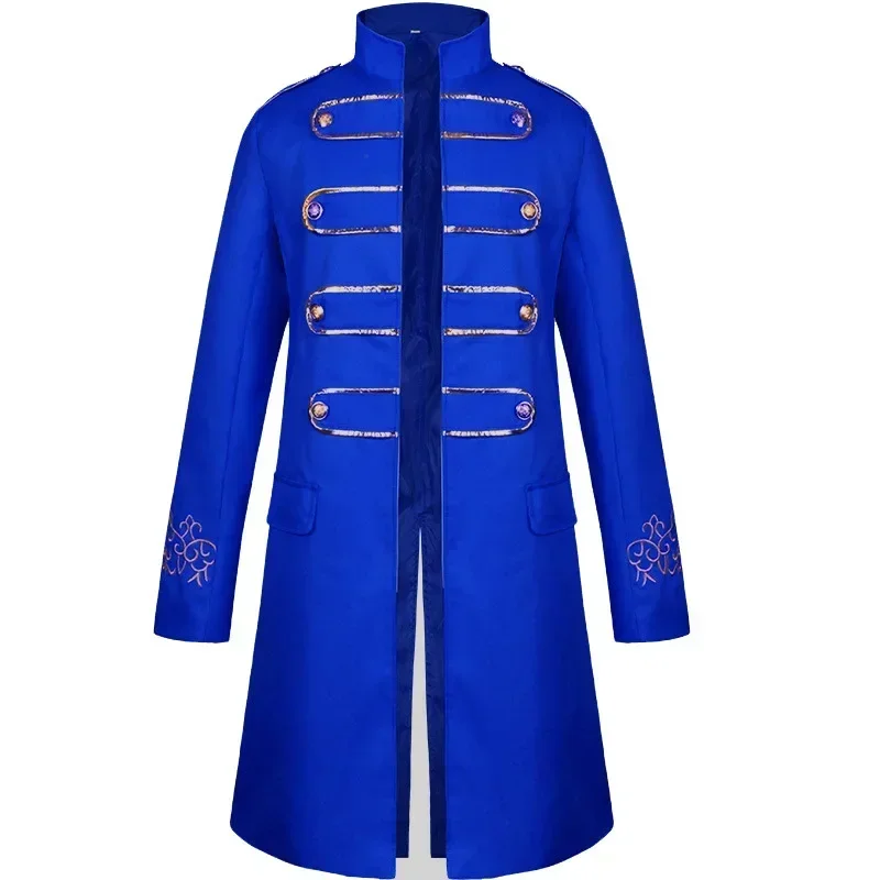 New European And American Phnom Penh Coat Fashion Steam Retro Embroidered Men's Stand-up Collar Clothing - Image 2