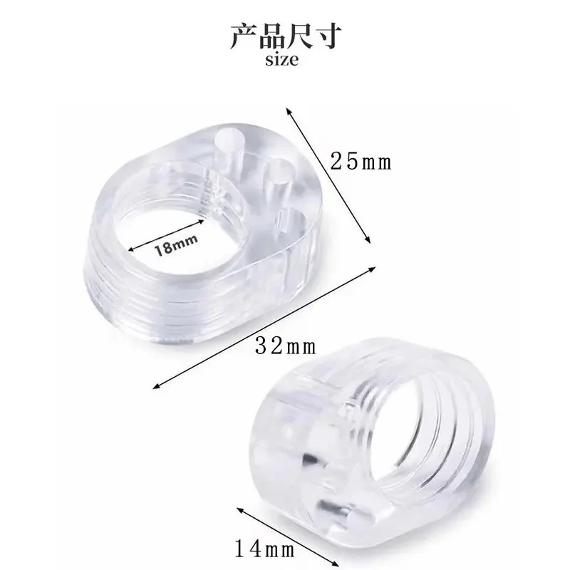 Door Stopper Transparent Silica Gel Door Handle Wall Protection Doorknob Bumper Walls Furniture Protective