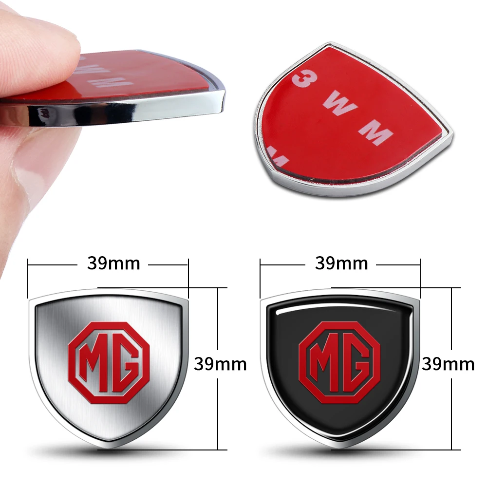 모리스 가라지 MG MG3 MG5 MG6 MG7 ZS GT EZS EHS Phev RX5 ZT 3SW 살룬 HS 용 자동차 액세서리 펜더 바디 메탈 엠블럼 스티커