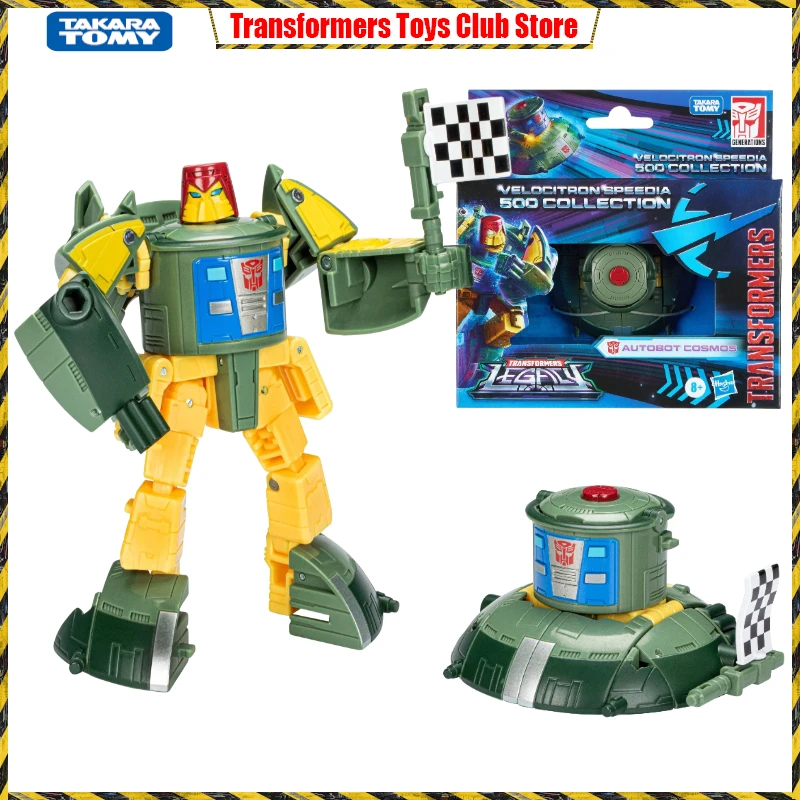 

In Stock Takara Tomy Transformers Legacy Velocitron Speedia 500 Deluxe Autobot Cosmos 14Cm Robot Figure Collection Figures