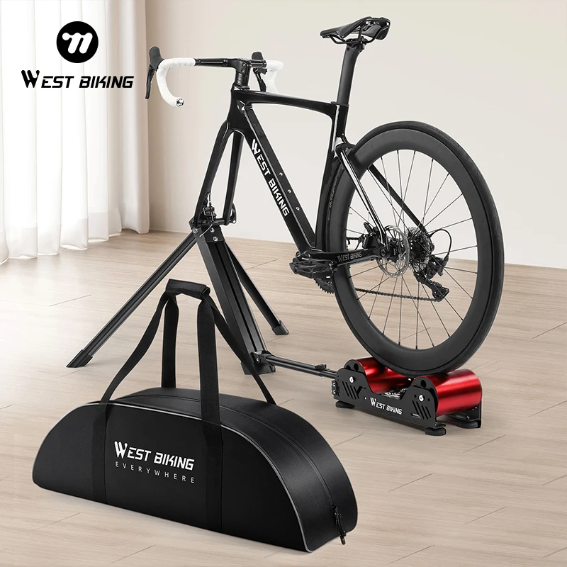 WEST BIKING Portable Bicycle Magnetic Resistance Roller Training