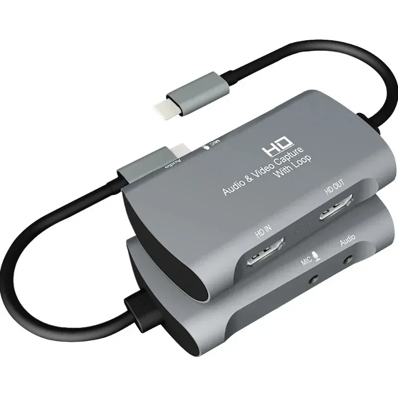 

C/M Type High-definition Video Capture Card with Loop Output Audio Game Streaming Teaching Video OBS Collection