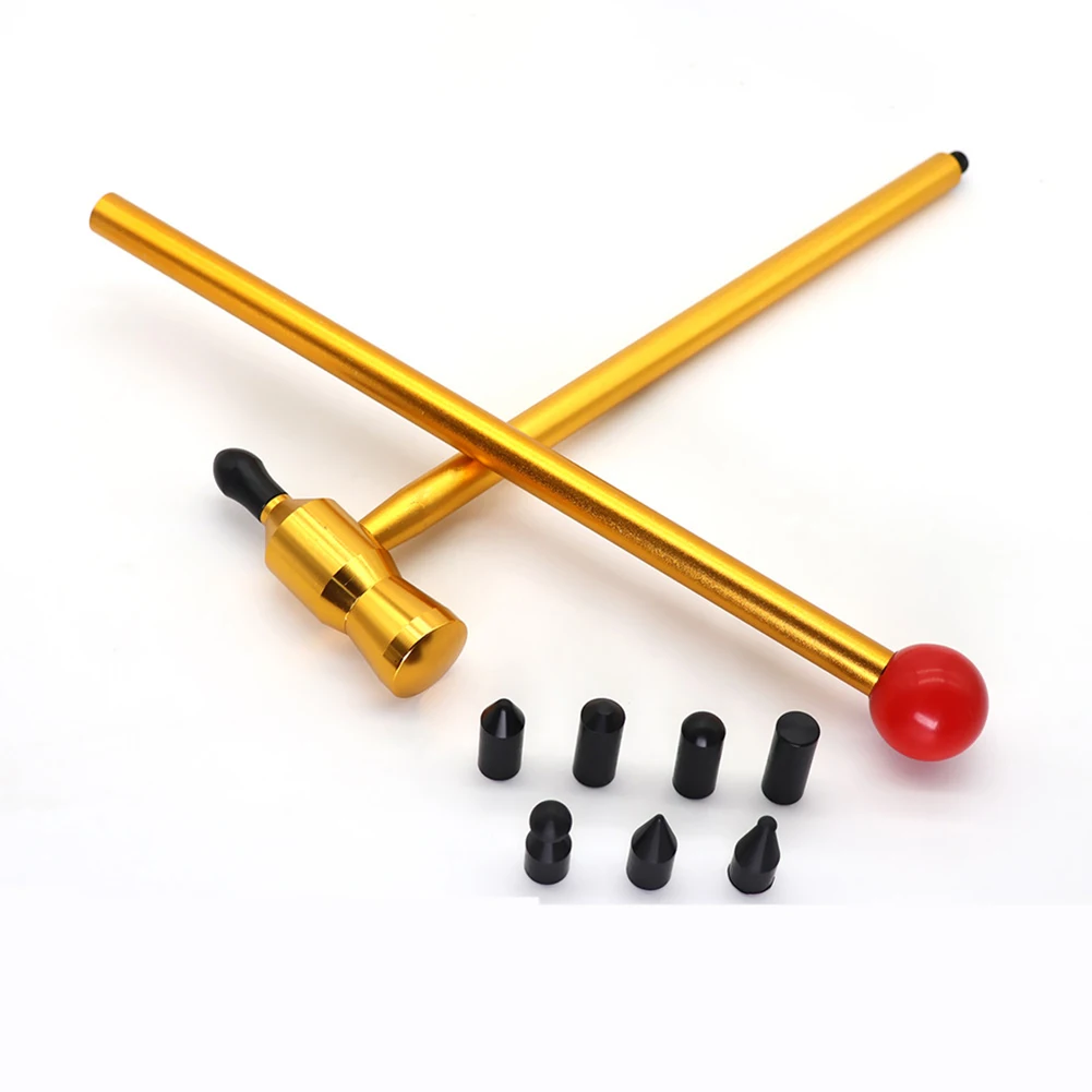 

Dent Repair Kit Dent Hammer With Knock Down Head Replacement DIY Auto Body Hail Damage Repairing Tool