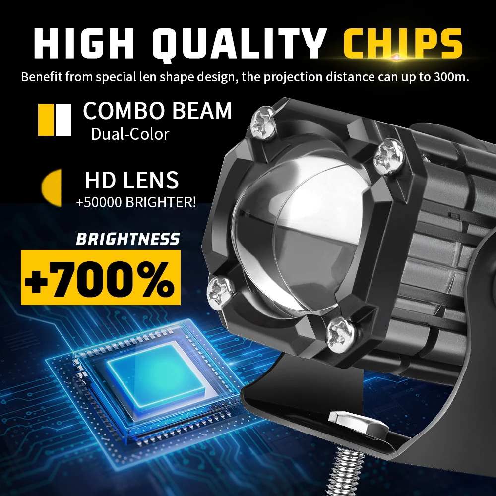 CO LIGHT 6000k/3000k LED Work Light Bar 12V 24V White Yellow