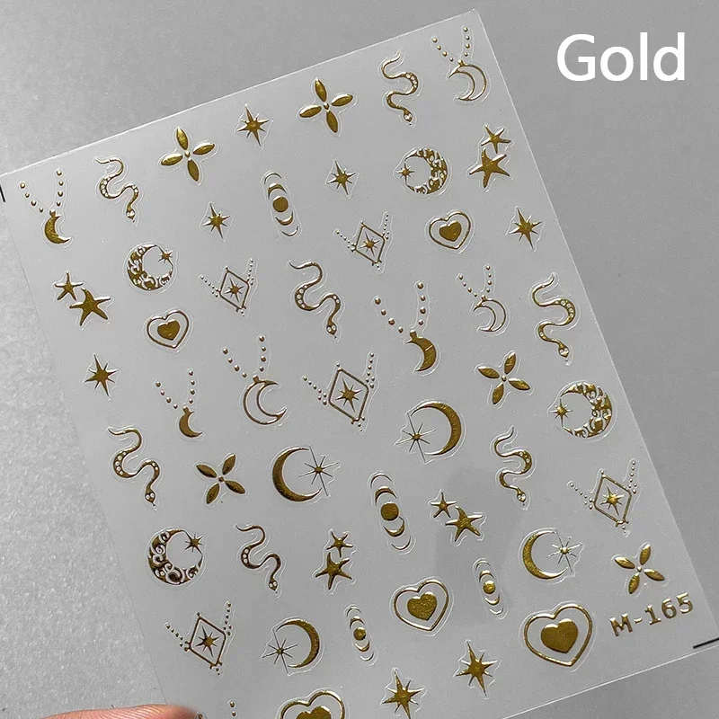 Elegant Starlight Glitter Rhinestone Nail Art Stickers