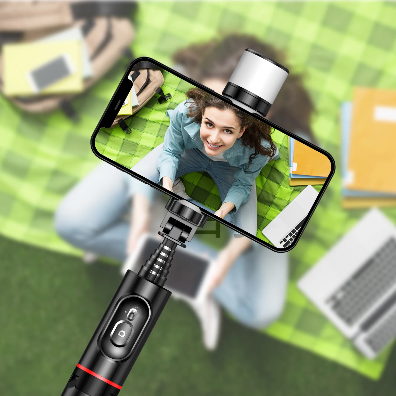 Selfie Stick Tripod Selfie Stick Cell Phone Selfie Stick Smartphone Selfie Stick Phone Selfie Tripod Selfieshow Q12s Wireless Bluetooth Phone Telescopic Fill Light Tripod Selfie Stick Stabilizer For Huawei iPhone 13 Android Xiaomi