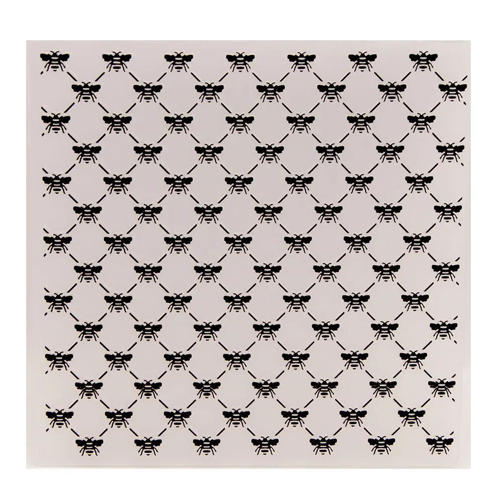 Plastic Embossing Folder 15x15cm DIY Craft Template For Scrapbook