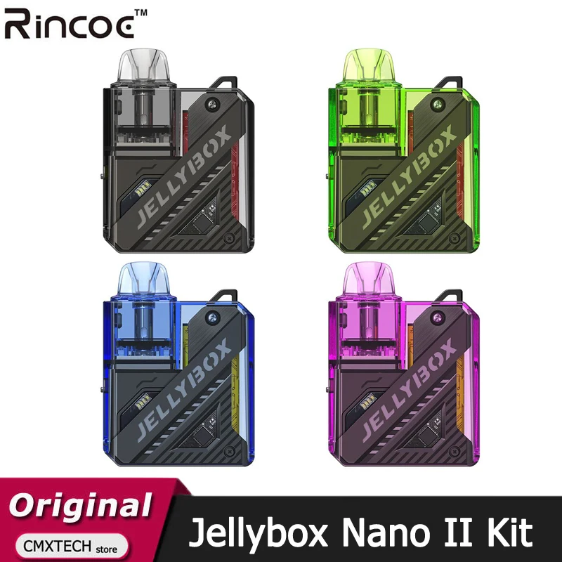 Original Rincoe Jellybox Nano II 2 Kit 900mAh Battery 26W 2.8ml Pod