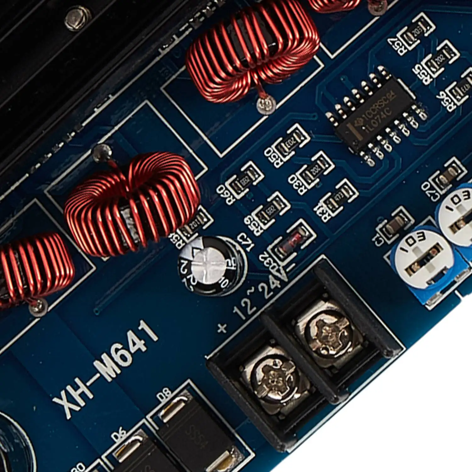 LXYB18B XH-M641 TPA3116D2 DC12V 24V 150W X 2 오디오 디지털 고출력 2채널 자동차 앰프 부스트 보드 G2-010 포함