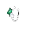 Boucles d'oreilles à Clip pour femmes et filles, 1 pièce, géométrie creuse arc-en-ciel, CZ, manchette, grimpeur, Cartilage, os, faux boucle d'oreille, Non Piercing