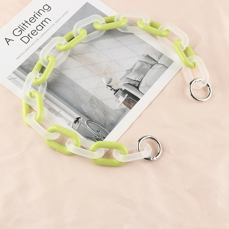 40/60cm Acrylic Replaceable Detachable Bag Chain Strap Purse Handbag Bag Straps Resin Crossbody Shoulder Bag Diy Accessories