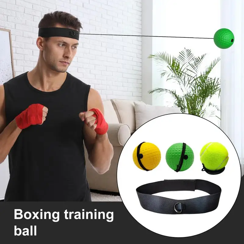 Punching Ball Head-mounted Fighting Speed SandaTraining Boxing Reflex Ball Home Fitness Exercise Boxing Equipment Accessories
