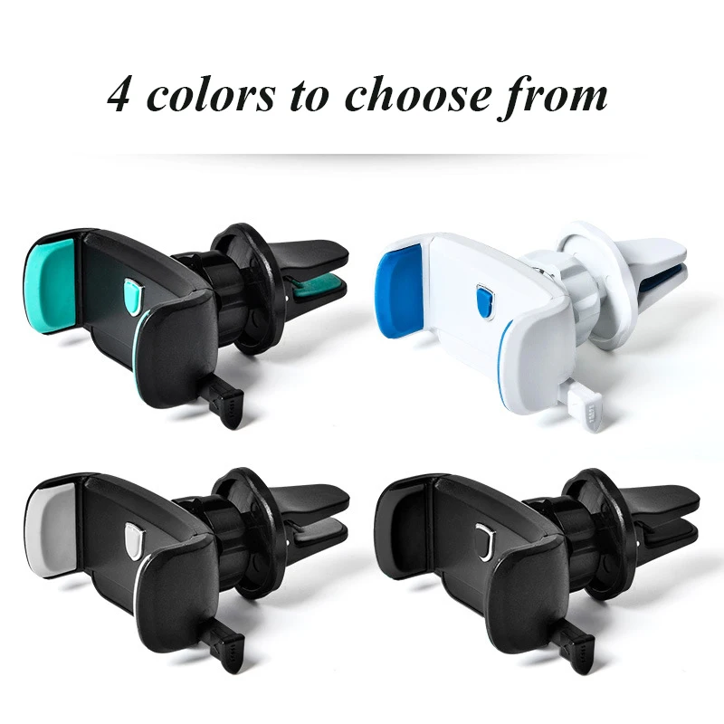Car Phone Holder Air Outlet Automatic Lock 360 Rotary Snap-On Auto Supplies Mobile Phone Holder Support Telephone Vo