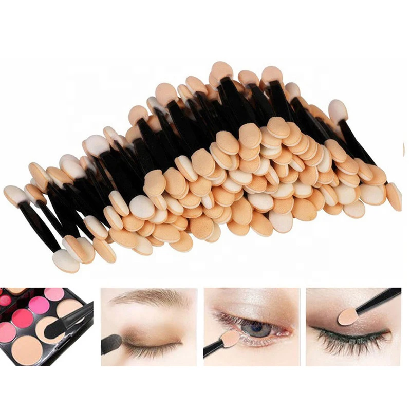20/40/60Pcs Latex Sponge Eyeshadow Brush Disposable Eyeshadow Stick Eye