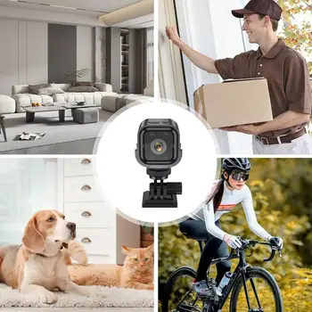 Action Tracking Security Monitor Camera 1080P Night Vision HD Security Protection Camera Wide Angle WiFi Motion Tracking Camera 5