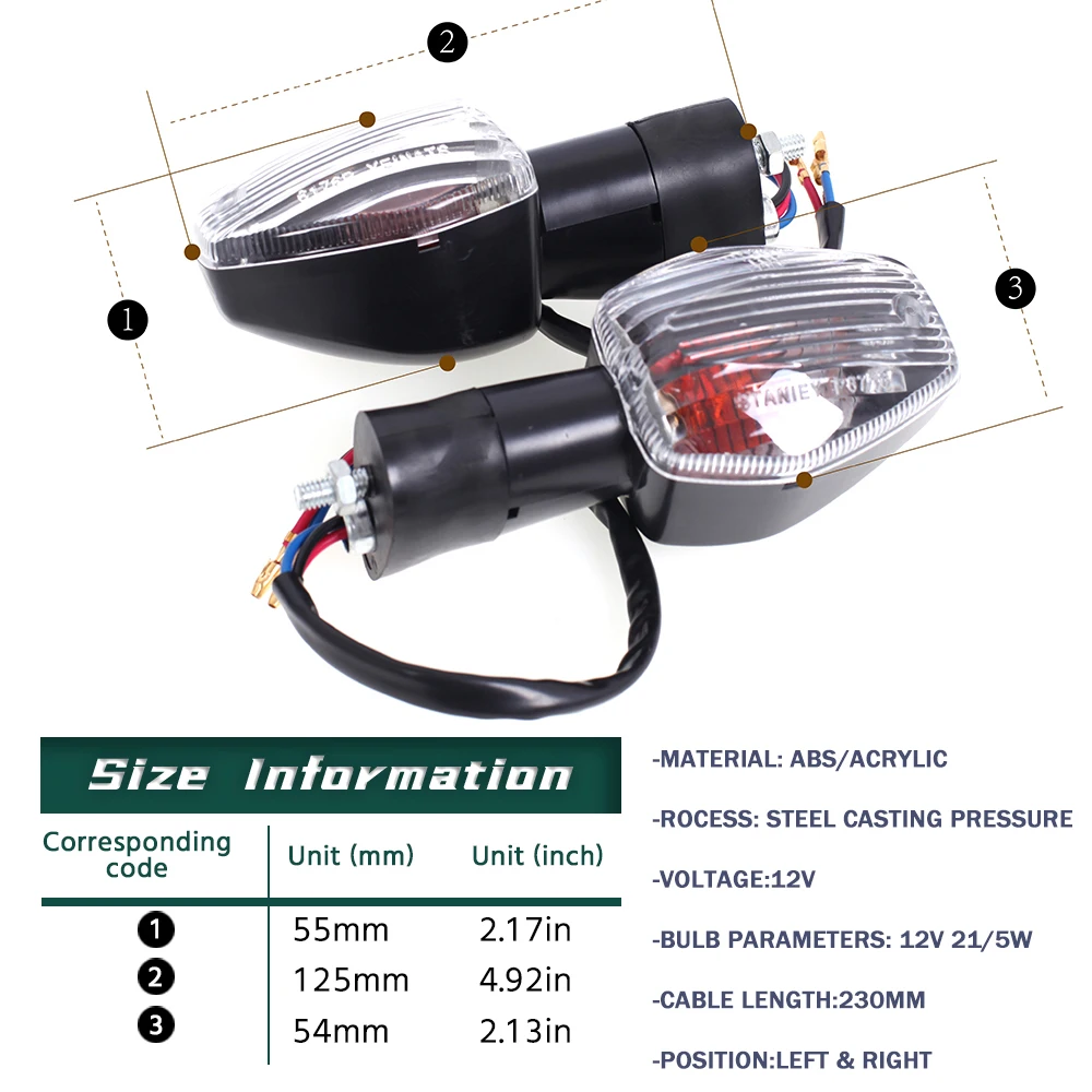 Motorcycle Turn Signal Light For HONDA CB400 CB600F CB900F HORNET CB 1300 1000 RVT1000R Accessories Indicator Lamp Flashing Bulb