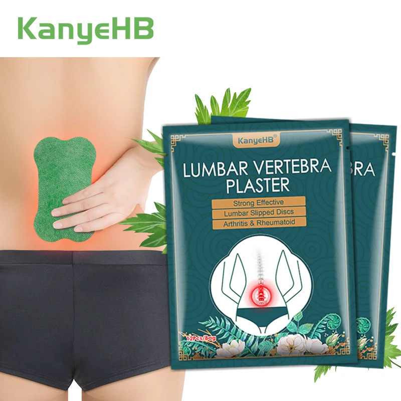 12pcs=1bags Chinese Lumbar Joint Plaster Waist Neuropathic Pain Muscle Strain Periostitis Arthritis Back Pain Relief Patch