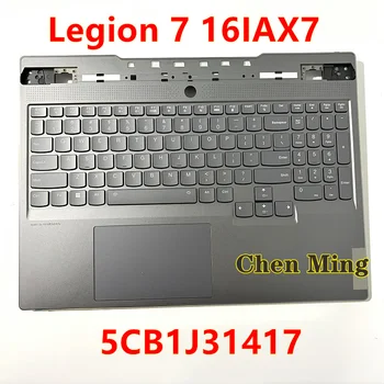 Nuovo Per Lenovo Ideapad Legion 7 16IAX 7 16ARHA7 Laptop Maiuscolo Palmrest Retroilluminazione tastiera touchpad Inglese 5CB1J31417