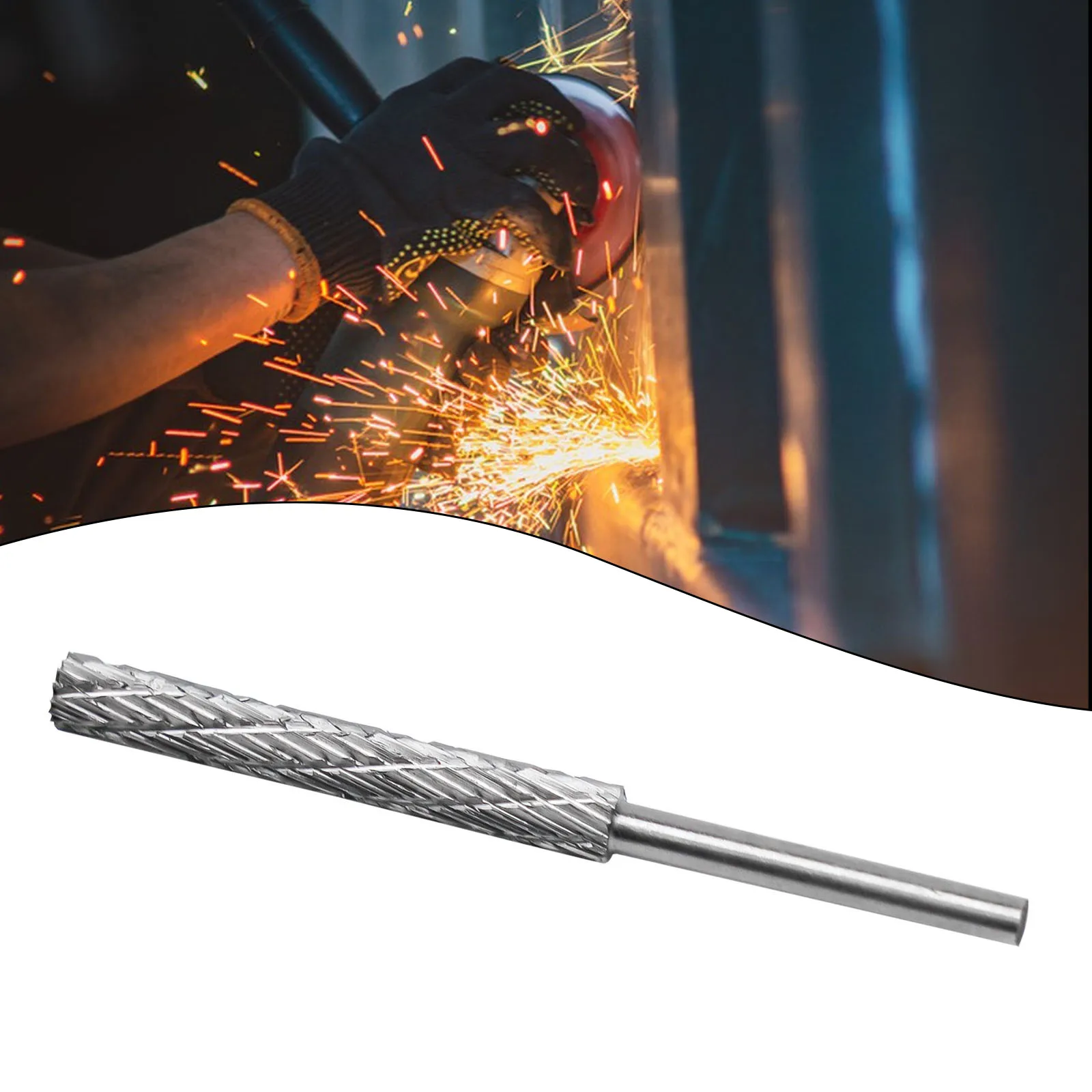 1PC 3mm Shank High Speed Steel Rotary Burr Tool Plastic Wood Carving Rotary File Made Of High-speed Steel Quality Manufacturing