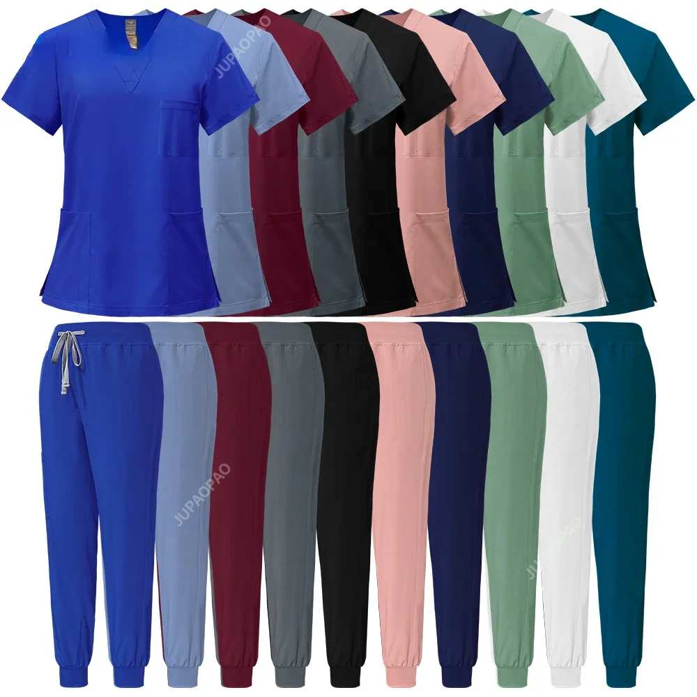 

Wholesale Pet Veterinary Scrubs Women Uniforms Hospital Nurse Work Suits Dental Clinic Nursing Costume Health Service Workwear