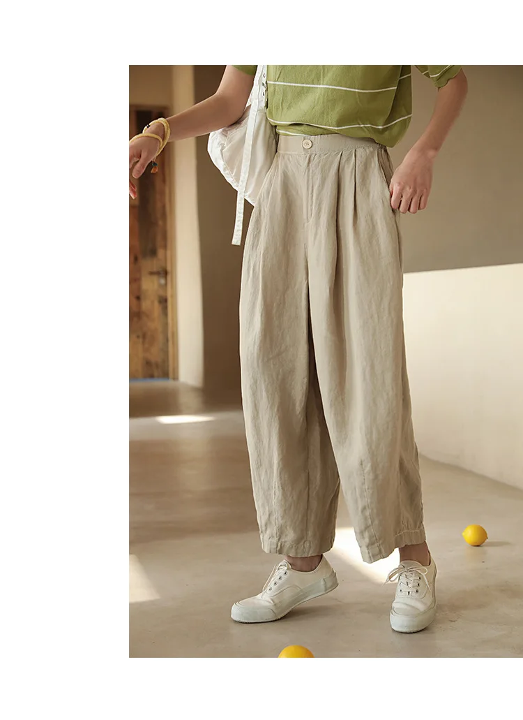 Рисунок 2 - 100% льняные широкие брюки