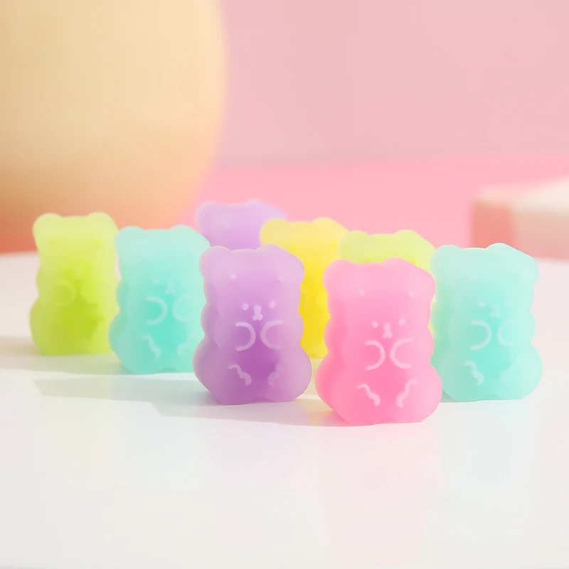 5pcs/bag Kawaii Bear Erasers Cute Pencil Erasers DIY Writing Drawing Tool Kids Gift Korean Stationery School Office Supplies pencil eraser