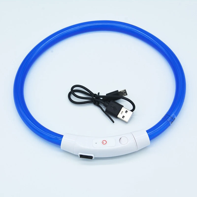 new dog luminous collar bright dog collar glowing led light dog collar light night safety gxq02