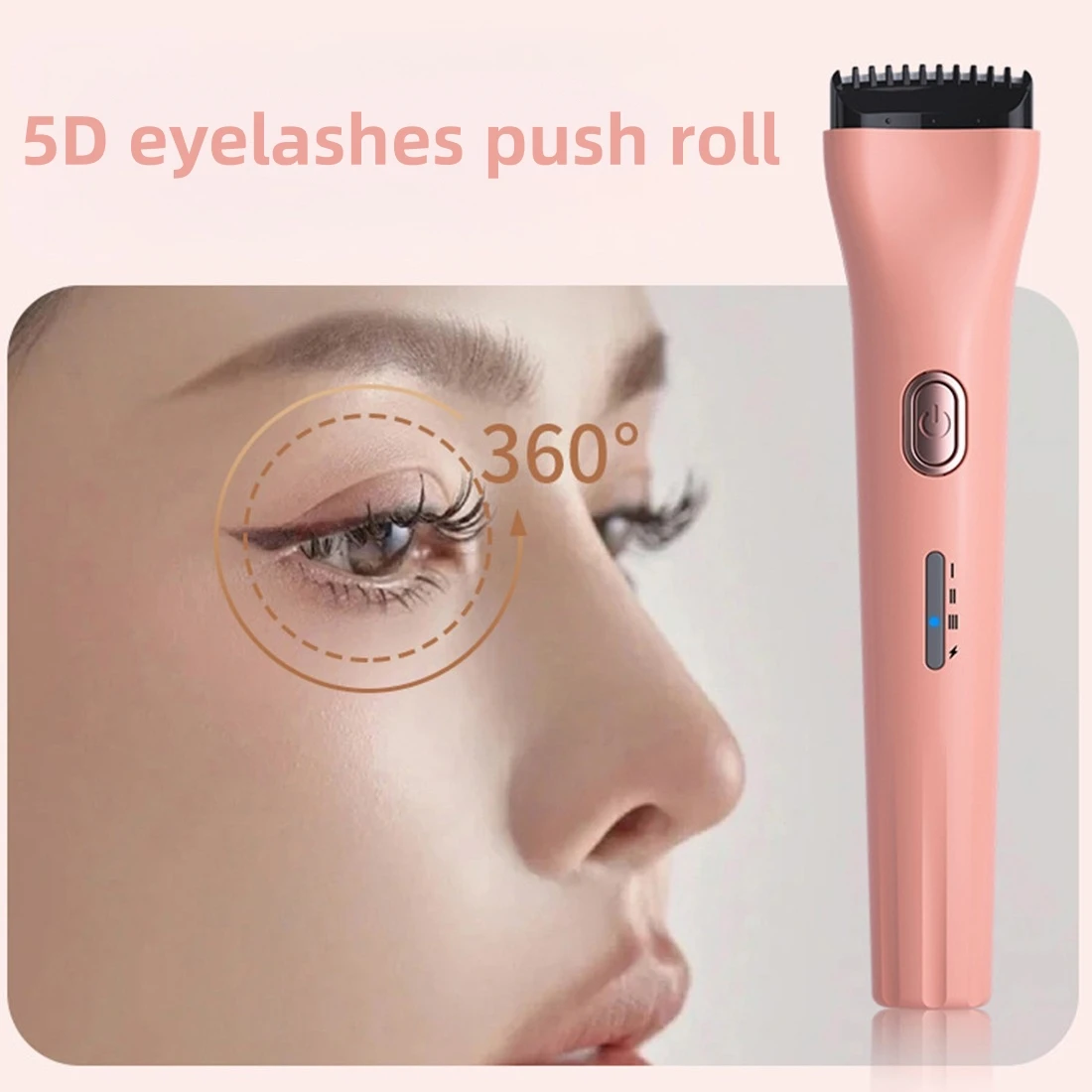 5DPushHeatedEyelashCurler3ModeElectricEyeLashEyelashGrafting