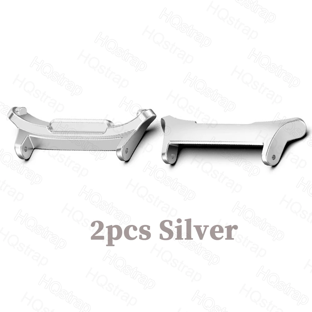 Stainless Steel Watch Strap Adapter Connectors - Set of 2