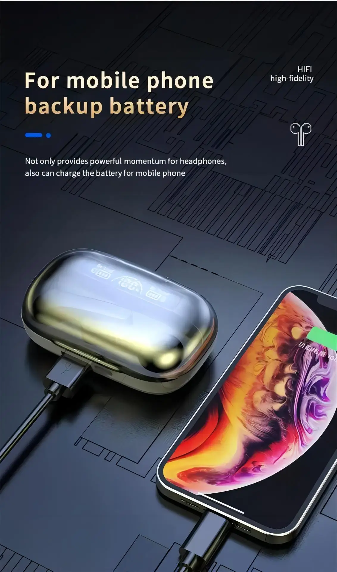 Earphone Bluetooth Wireless Headphone