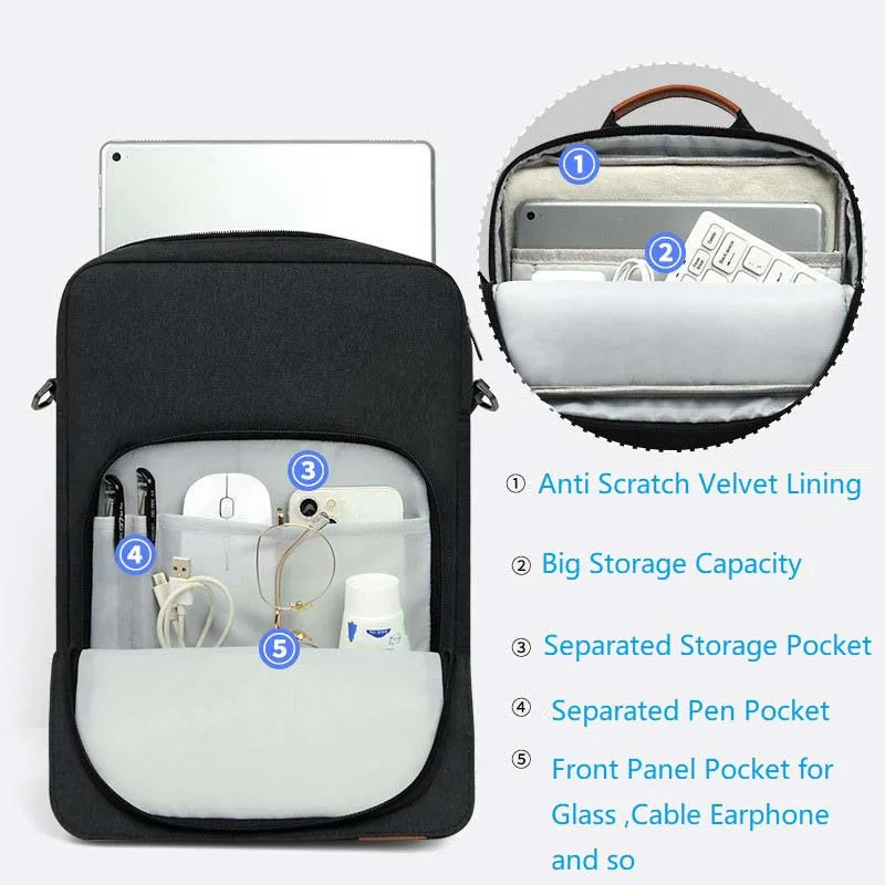 Cubot Tab KingKong S Multifunctional Waterproof Tablet Carrying Sleeve with Strap and Handle