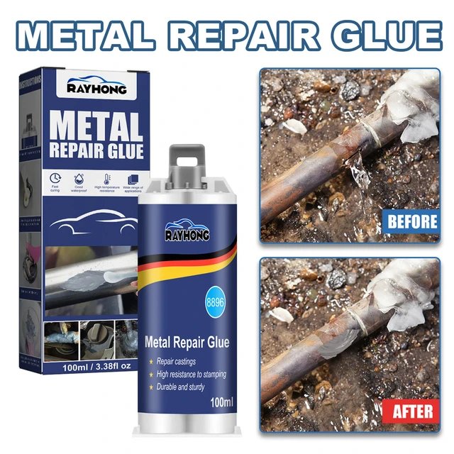 All Purpose Metal Welding Filler High Temperature Resistant Casting Repair  Glue for Repairing ,All Surfaces, Steel 6 Bottles 