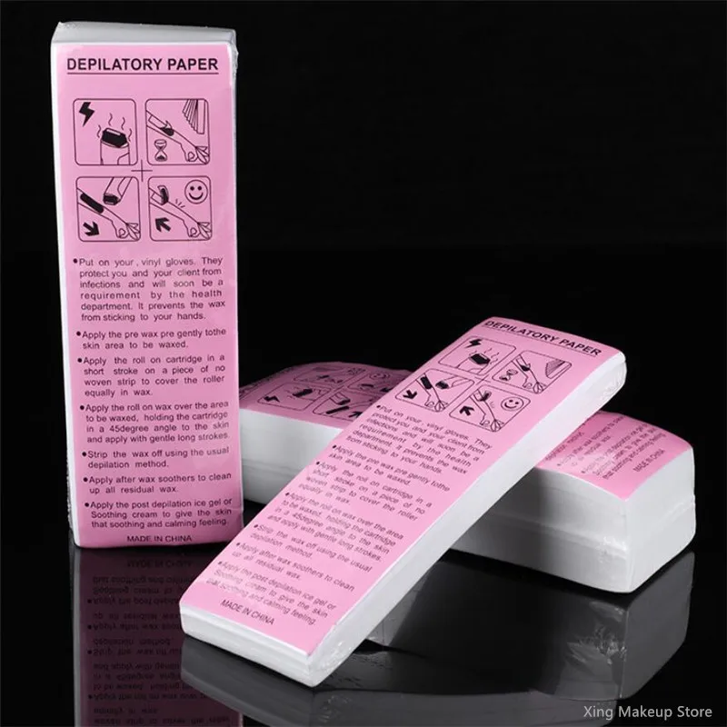 Wholesale 500/1000/2000PCS High Quality Nonwoven Body Cloth Hair Remove Wax Paper Rolls Hair Removal Epilator Wax Strip Paper 2# 4