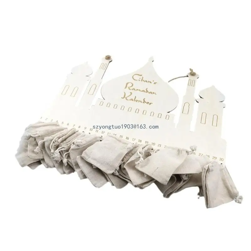 

Сумки из мешковины, настенные украшения для детей, планирование времени, натуральные материалы, декор Рамадана