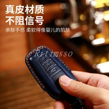 Nuovo caso chiave dell'automobile di cuoio copertura completa Shell per Toyota Prius Camry Corolla CHR C-HR RAV4 Land Cruiser Prado portachiavi accessori - Nuovo caso chiave dell automobile di cuoio copertura completa Shell per Toyota Prius Camry Corolla