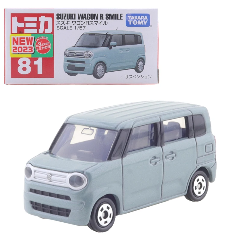 Takara Tomy Tomica No.81 Suzuki Wagon R Smile 1/57 Diecast Alloy Model Cars Kids Xmas Gift Toys For Boys Diecast & Toy Vehicles