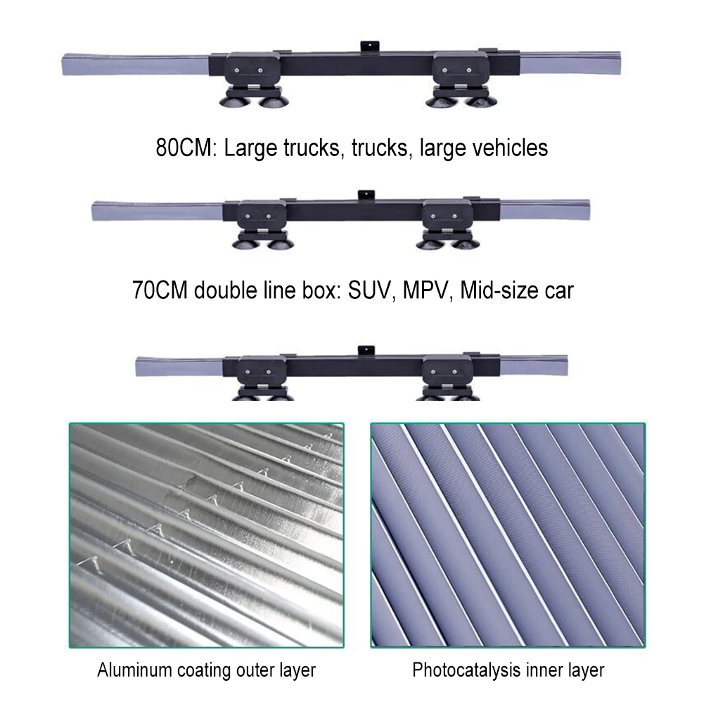 Car Front/Rear Window Sunshades Retractable Windshield Curtains for Sun Visor Car Sun Shades Summer UV Sun Protective