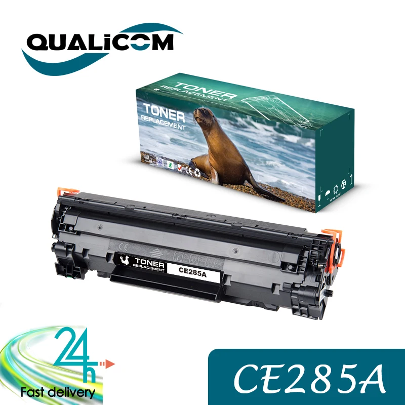 Qualicom CE285A 85A Compatible TONER Cartridge for HP LaserJet P1100 P1102 P1102w M1130 M1132 M1210 M1212nf M1214nfh M1217nfw